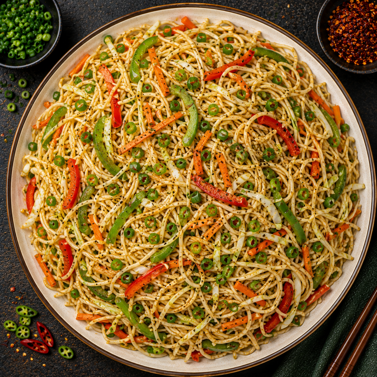 Veg Hakka Noodles